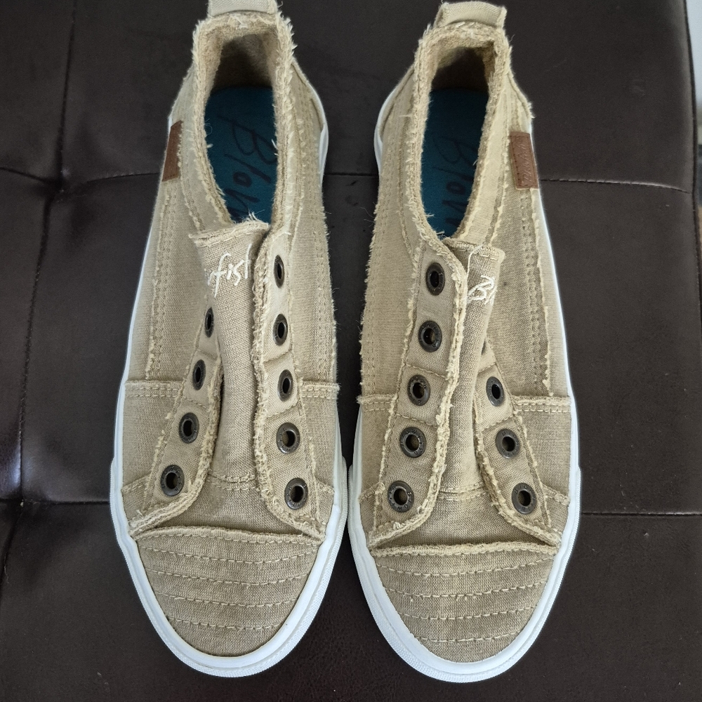 Tan Slip-On Sneakers